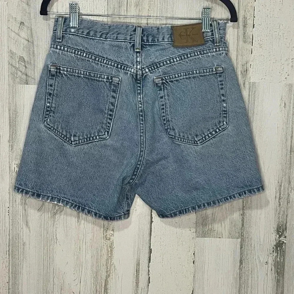 Calvin Klein Vintage Denim 90s Shorts Made‎ in the USA Size 9 - Picture 5 of 8